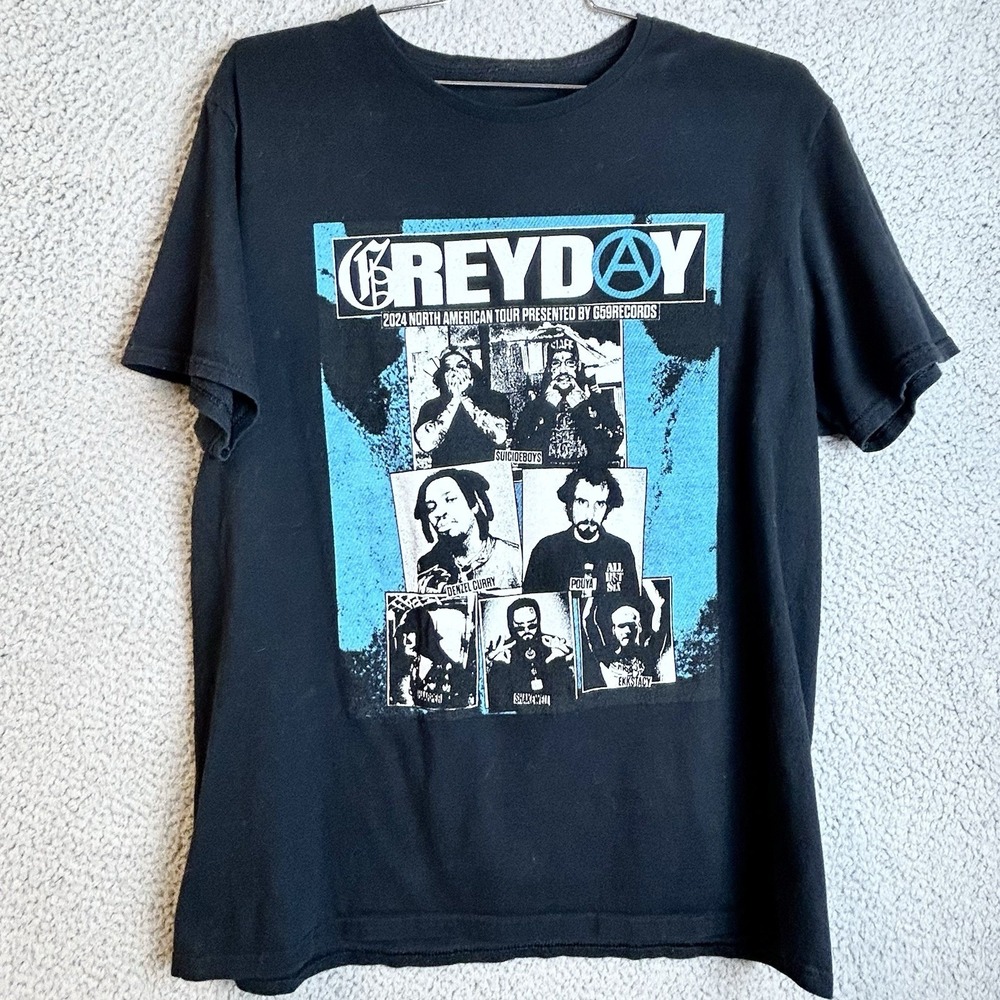 Suicide Boys G59 2024 Greyday North America Tour Concert Merch T Shirt Black Xl